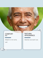 Comfortable Natural-Look Full Set Dentures for Men and Women