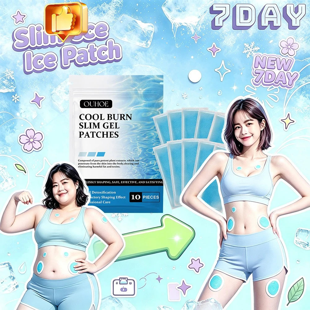 Cooling Body Slimming Gel Patches - 10 Pack - 1