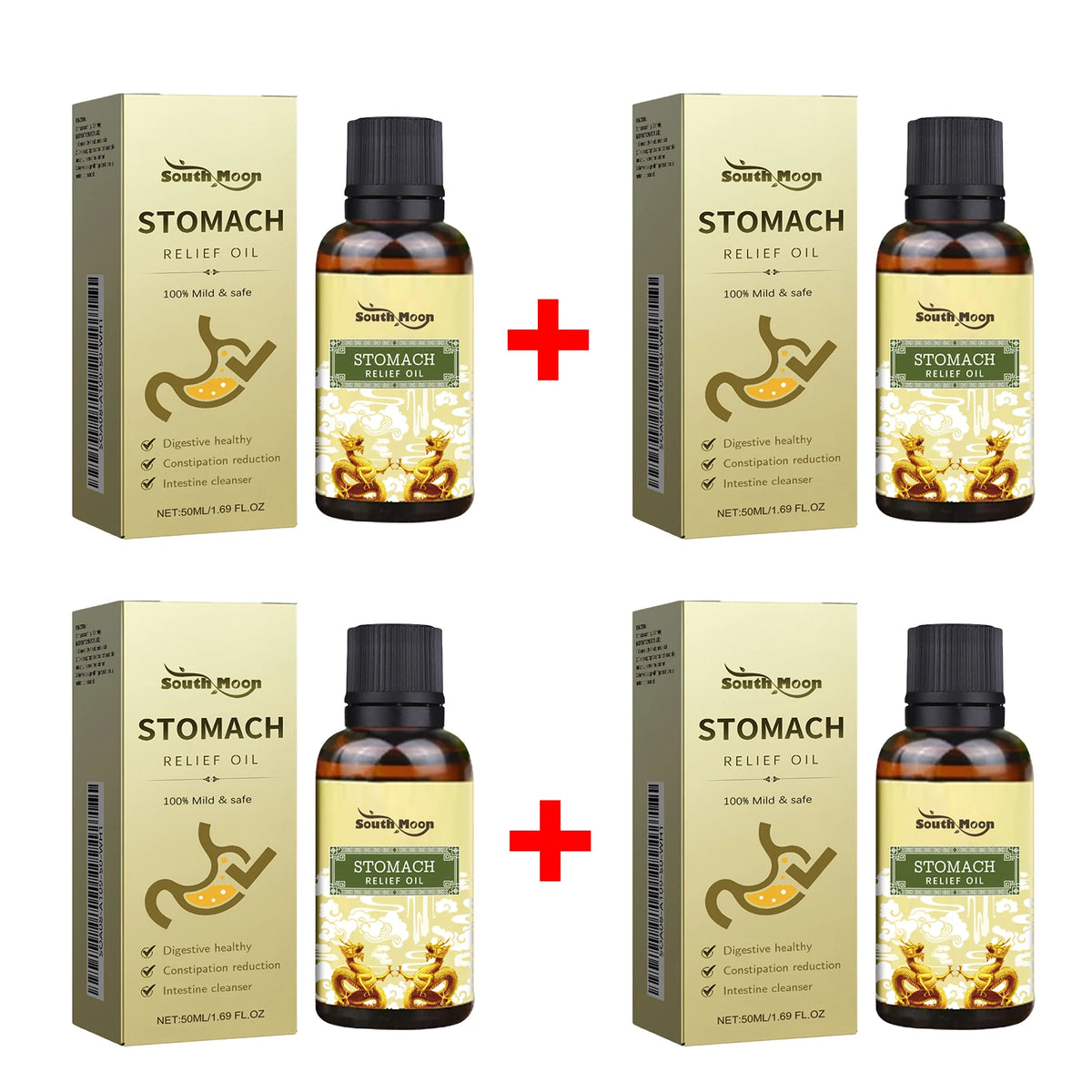 Herbal Abdominal Massage Oil for Natural Constipation Relief