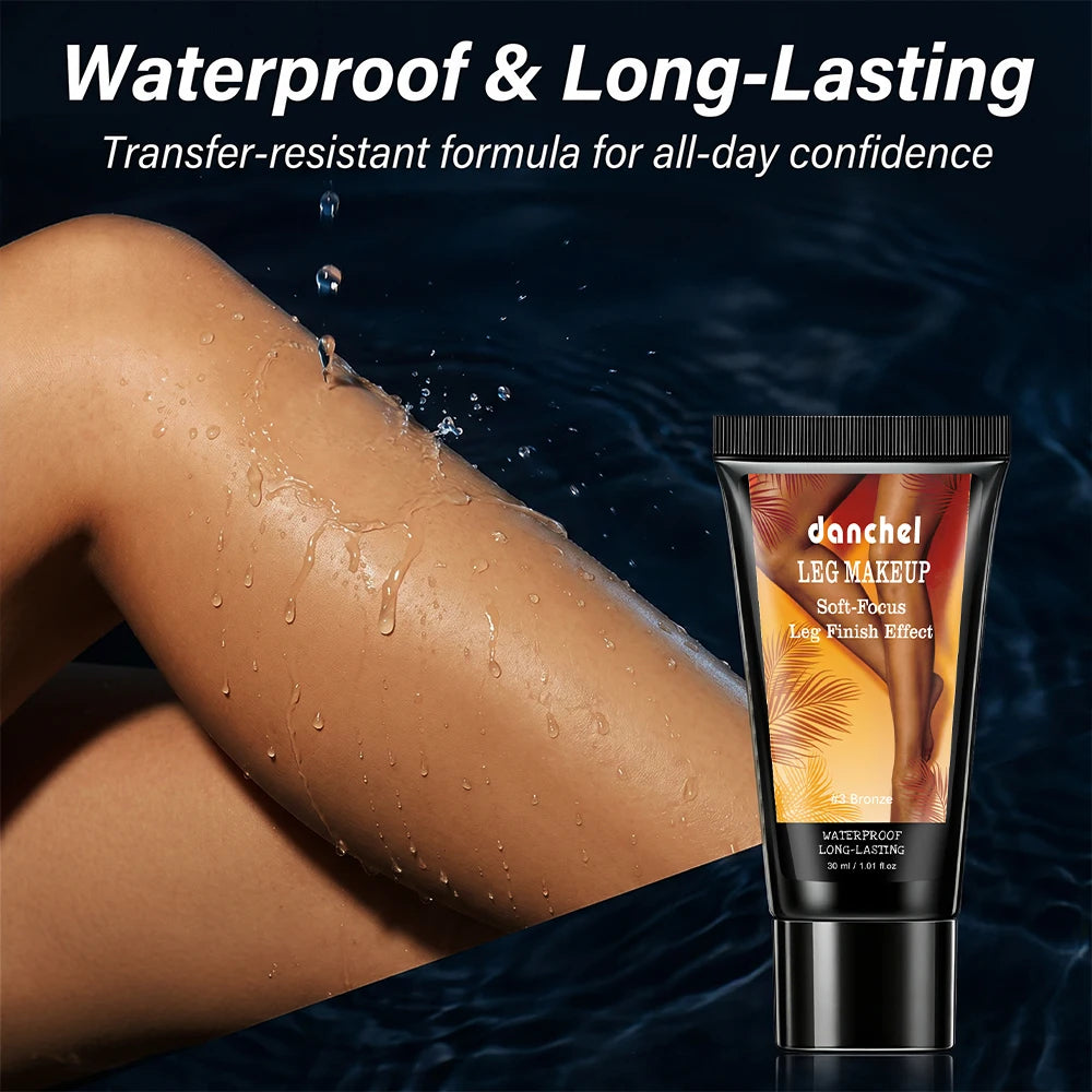 Waterproof Leg Foundation and Body Makeup with Application Glove - 6