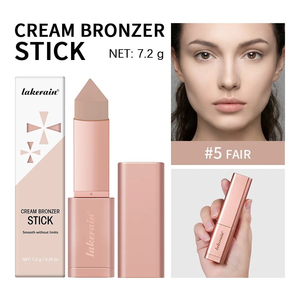 Cream Bronzer Stick for Seamless Face Contouring and Sculpting - 24
