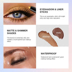 Longwear Waterproof Crease-Proof Eyeshadow Pencil Stick