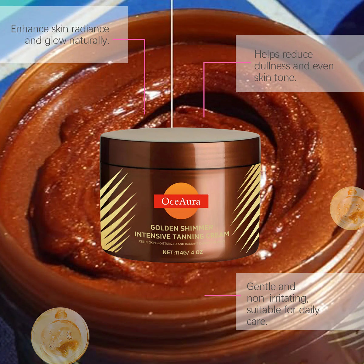 Intensive Tanning Accelerator Cream for Face and Body