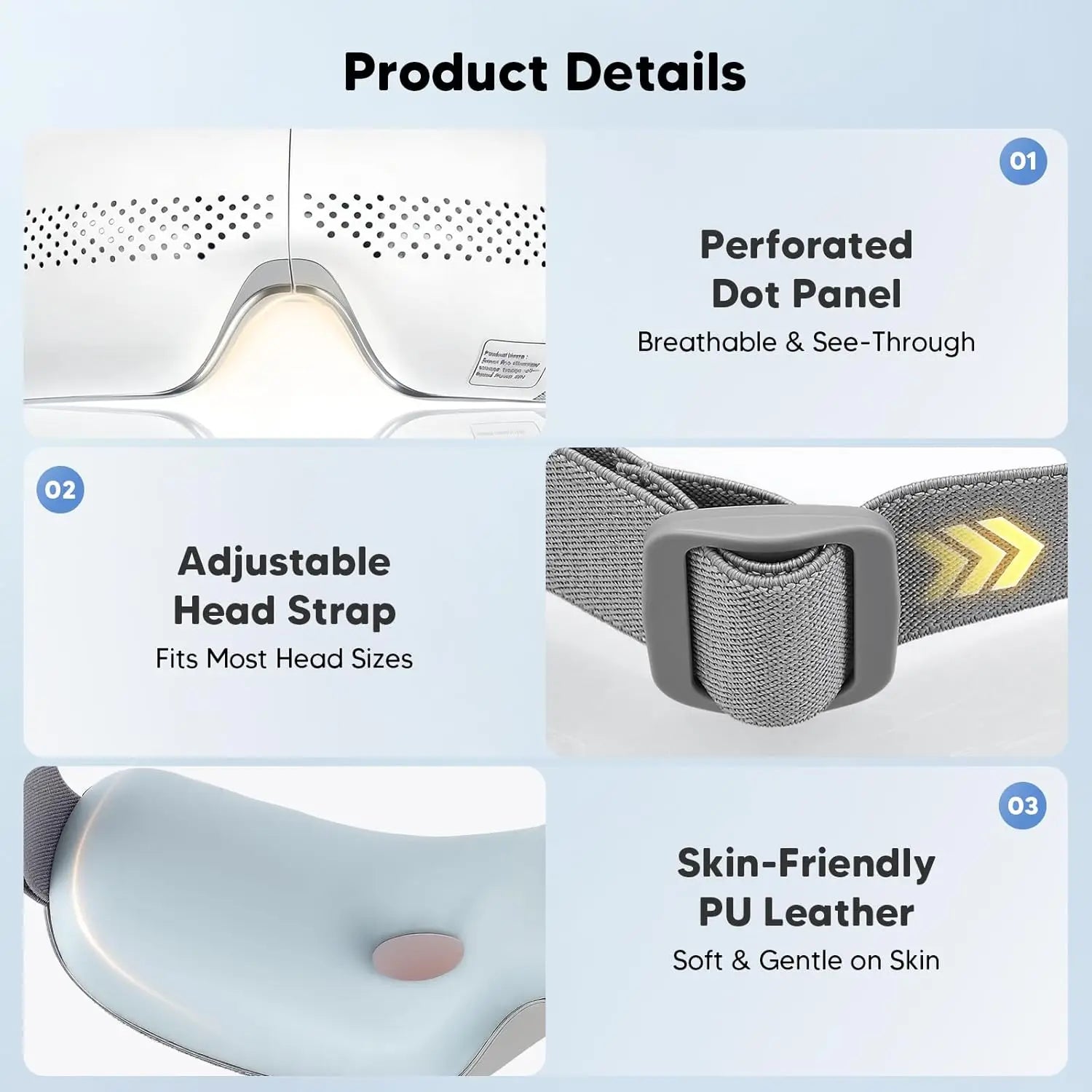 4-in-1 Rechargeable Airbag Eye Massager for Strain and Relaxation - 10