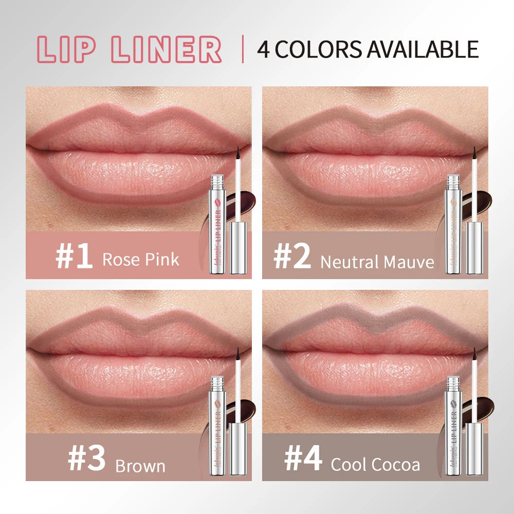 Waterproof Peel-Off Matte Lip Liner - 4