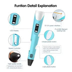 3D Printing Pen for Kids DIY Creative Drawing