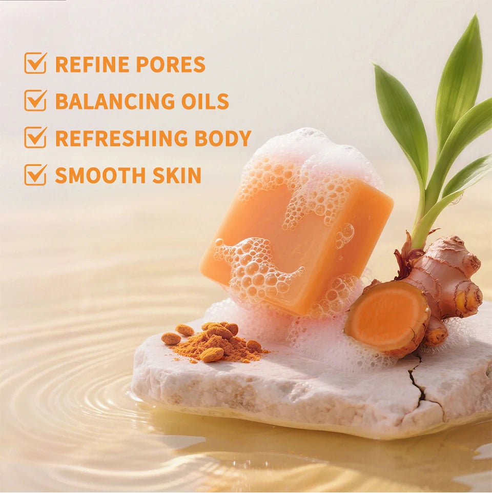 Brightening Turmeric Soap Bar for Face and Body - 8