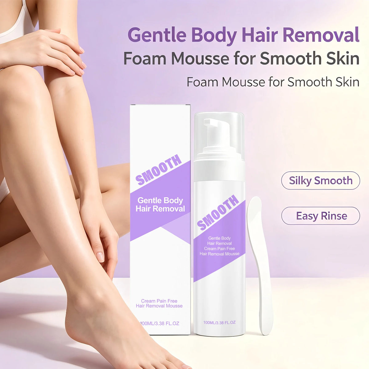Painless Hair Removal Mousse Foam for Smooth Skin