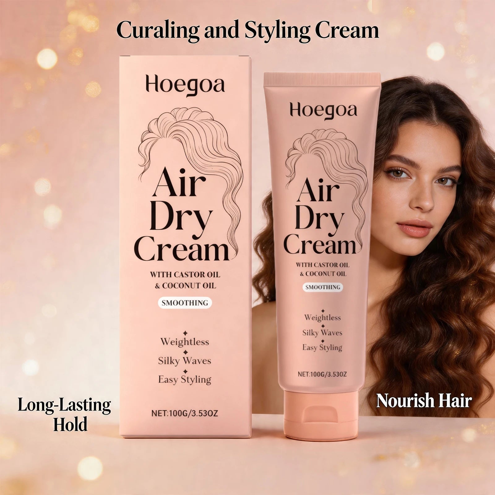 Hydrating Curl Defining Styling Cream for Waves and Curls - 1