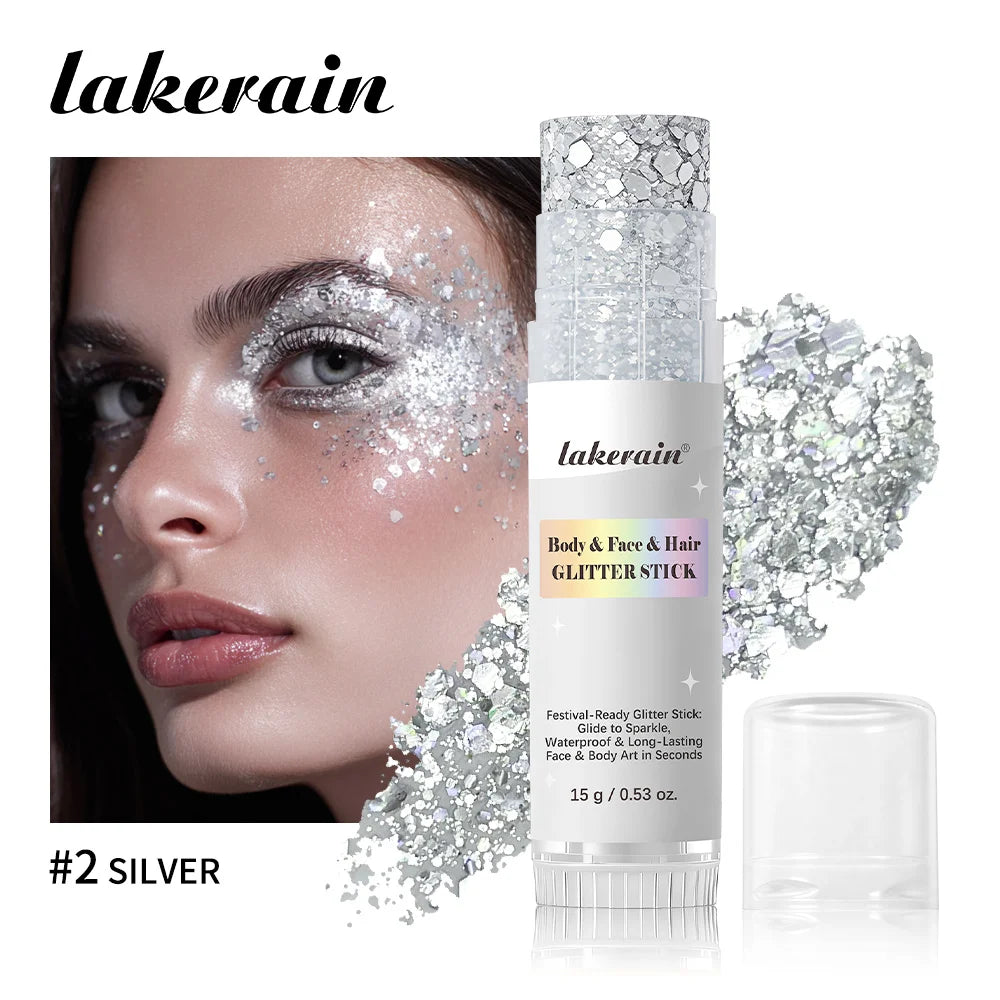 Waterproof Glitter Shimmer Stick for Face and Body