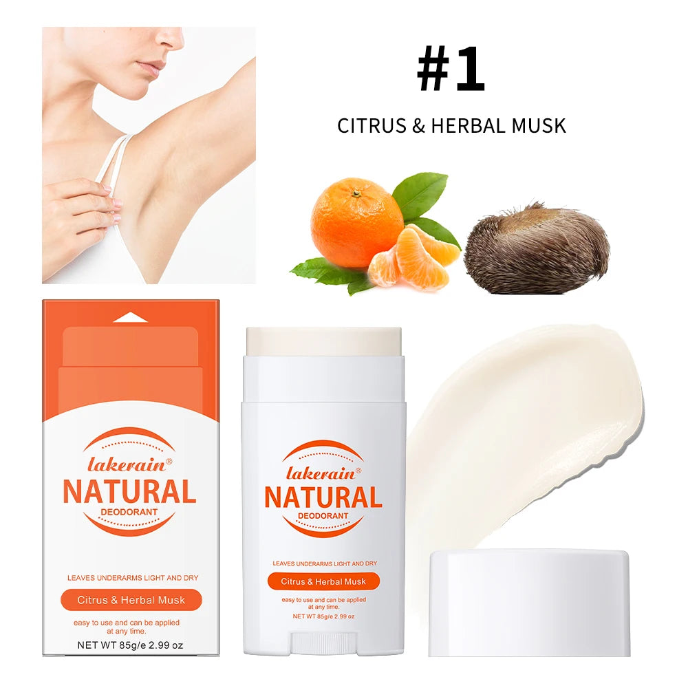 Long-Lasting Natural Solid Deodorant Stick