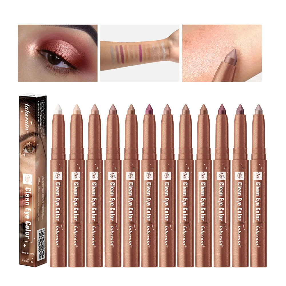 Creamy Eyeshadow Stick for Long-Lasting Shimmer Eye Makeup - 4
