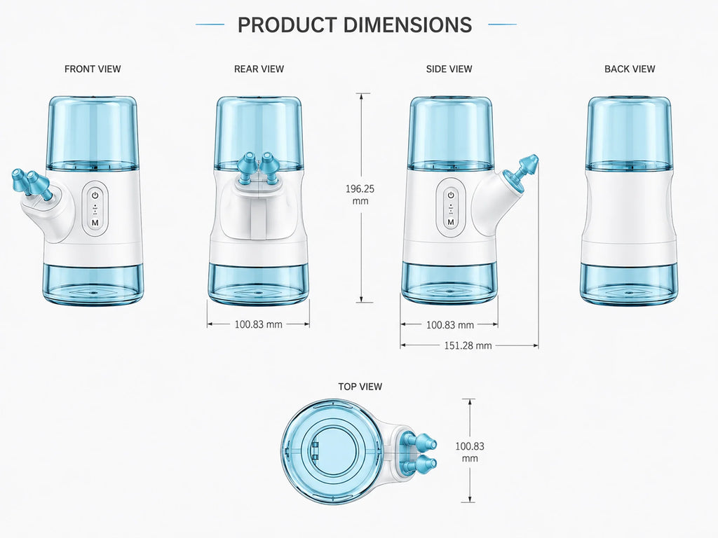Portable Electric Nasal Irrigator with Dual Tank System