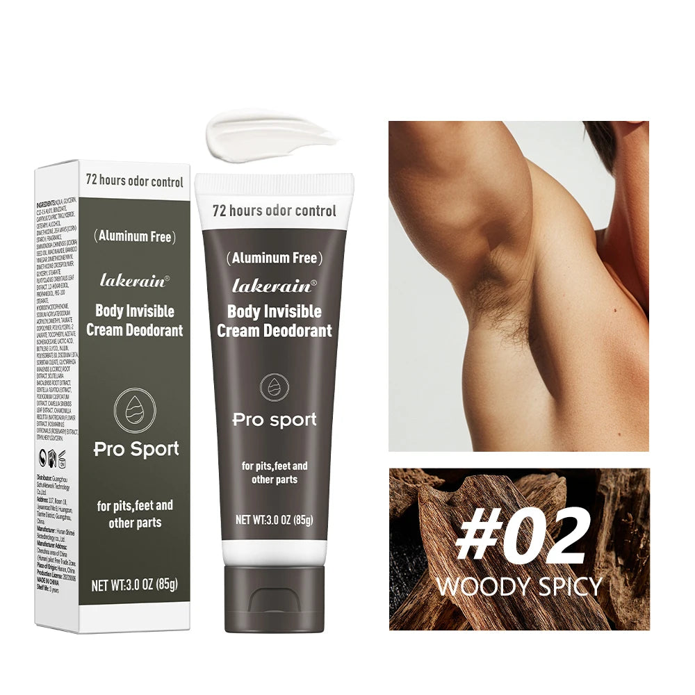 All-Day Invisible Body Deodorant Cream for Odor Control - 20