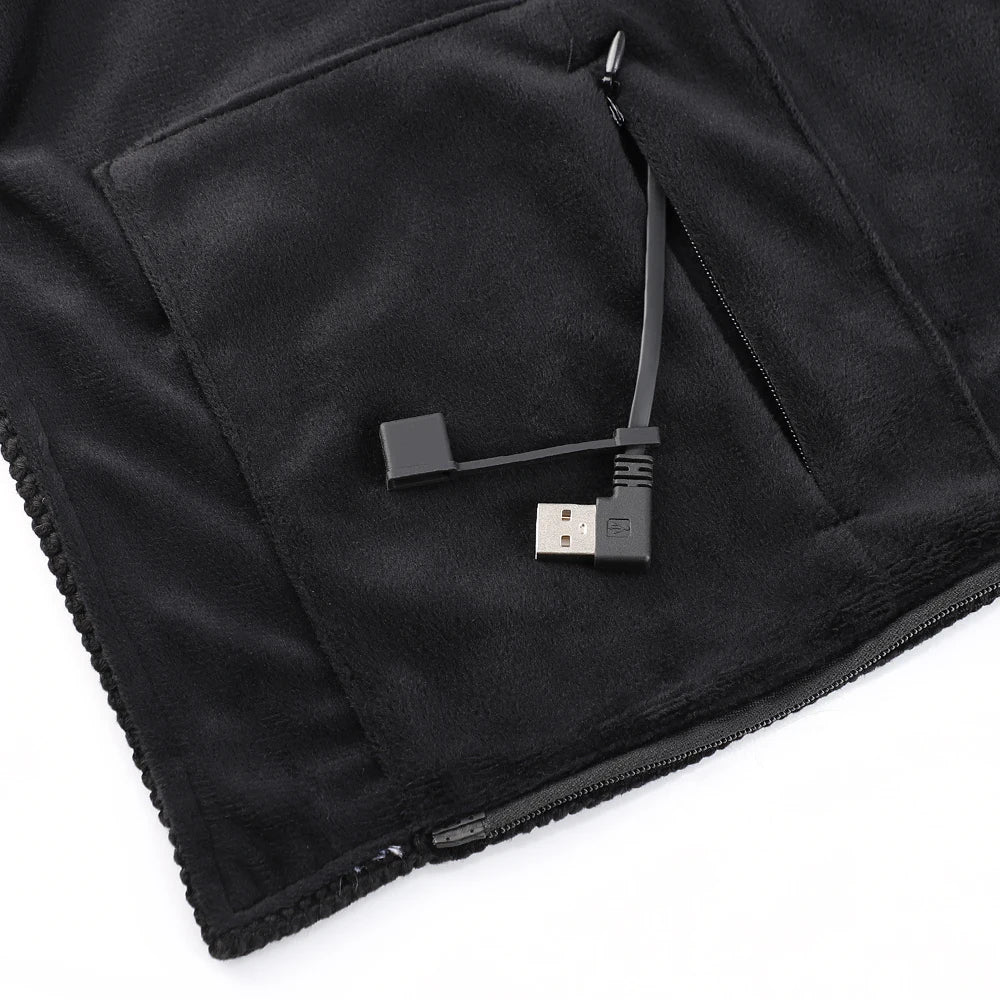 USB Heated Hooded Shawl Wearable Graphene Blanket