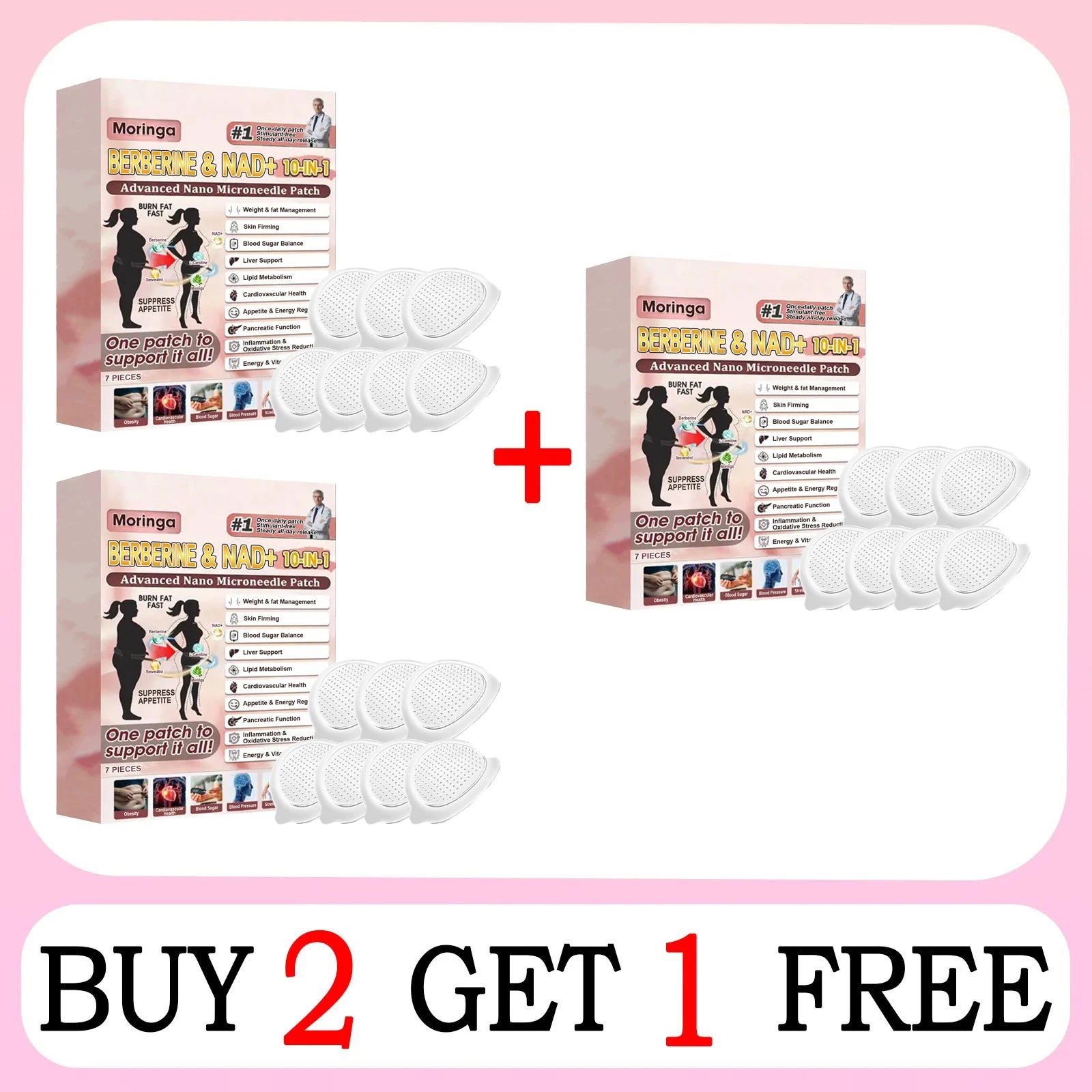 10-in-1 Advanced Nano Microneedle Herbal Weight Management Patches - 6