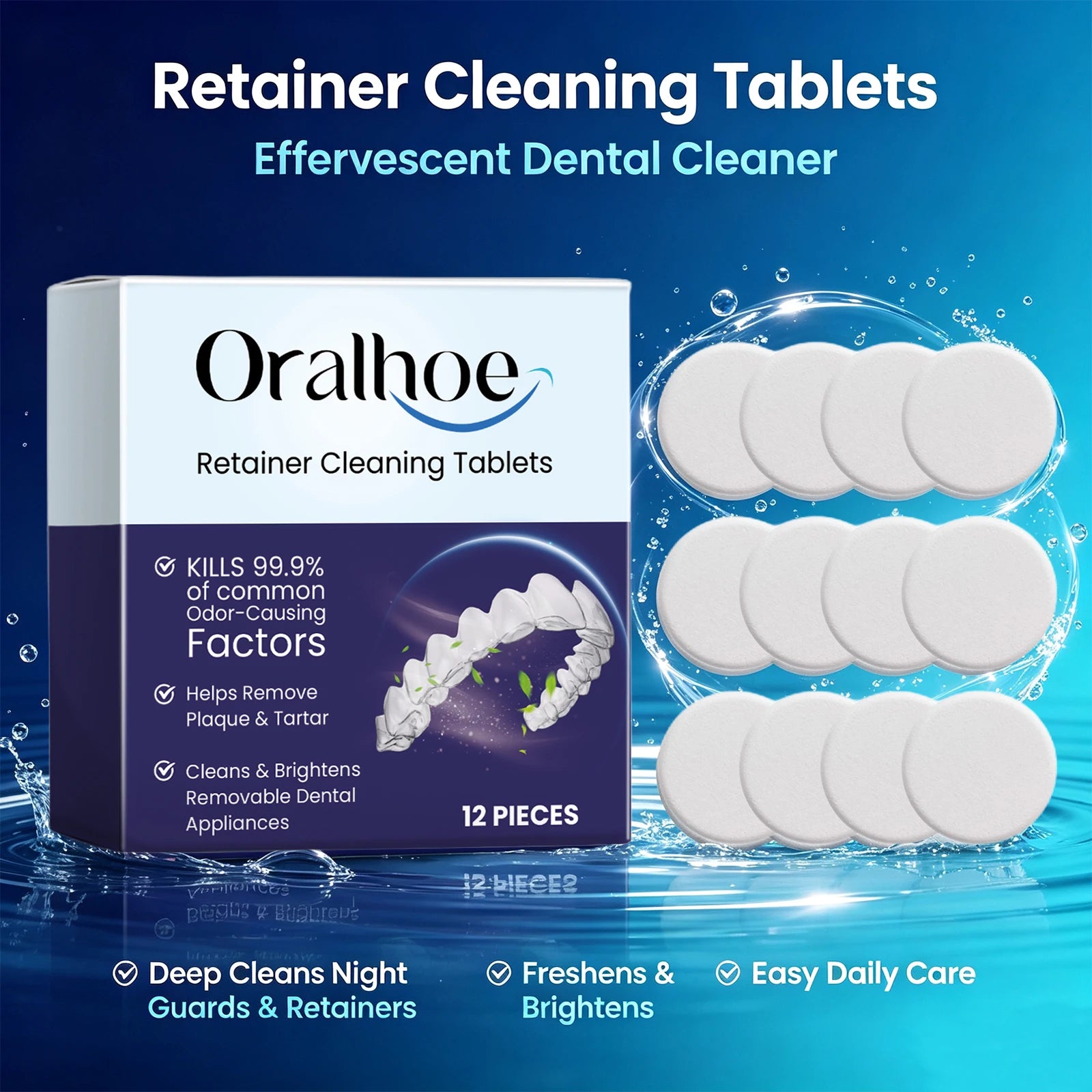 Effervescent Denture and Retainer Cleaning Tablets - 1