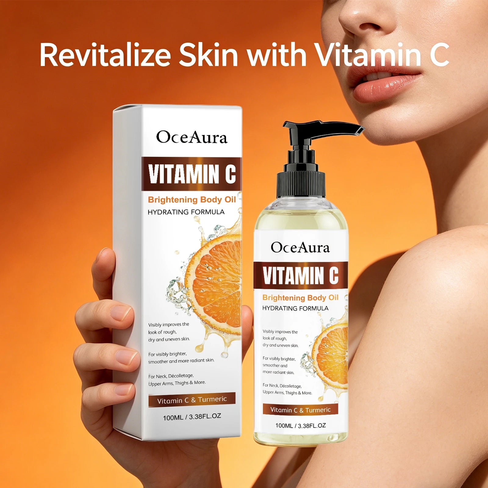 Turmeric Vitamin C Brightening and Hydrating Body Oil - 12