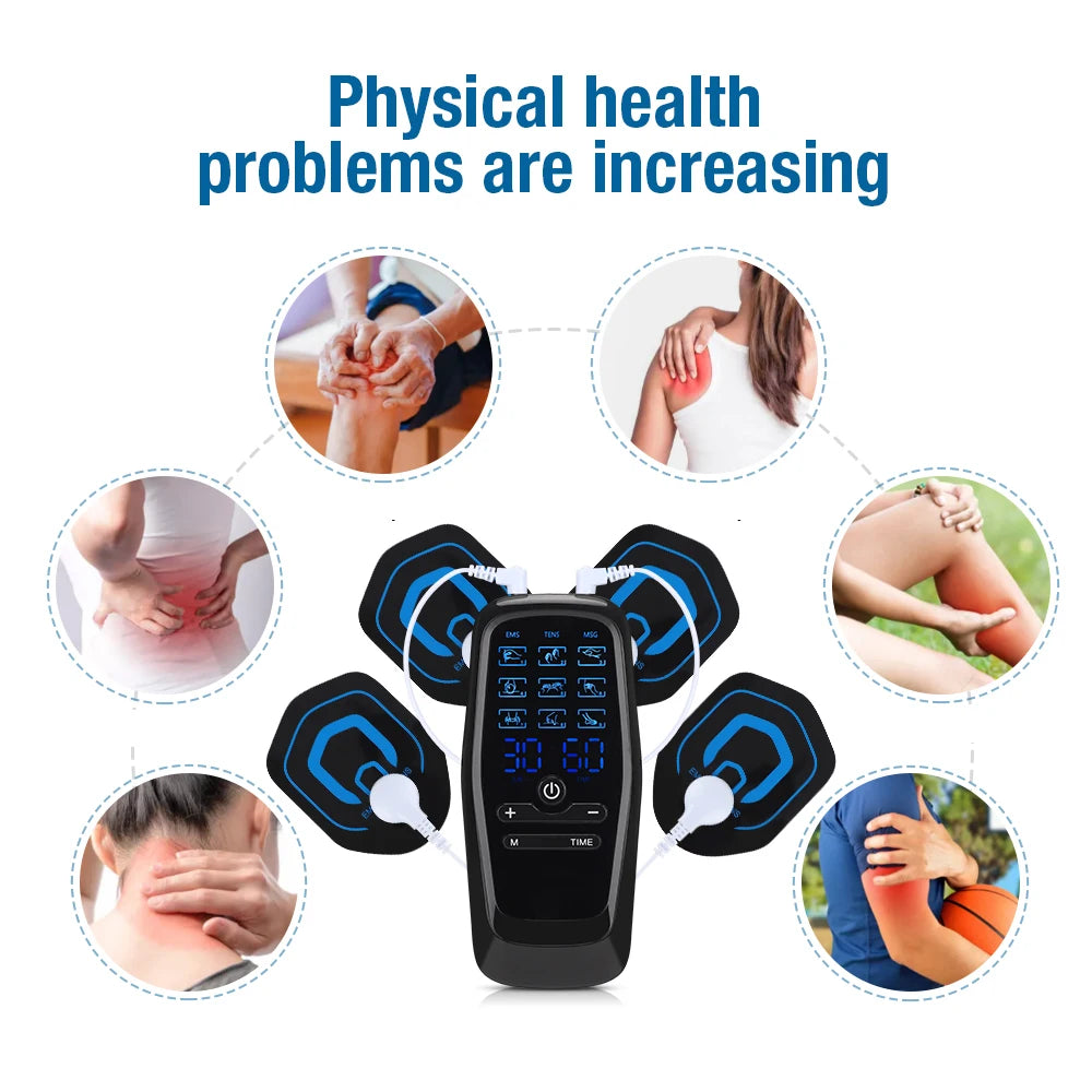 Portable Electric TENS & EMS Body Massage Therapy Device - 9
