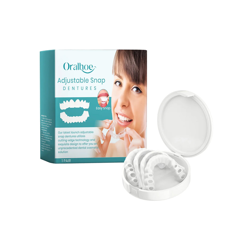 Adjustable Snap-On Dentures for Missing Teeth Repair