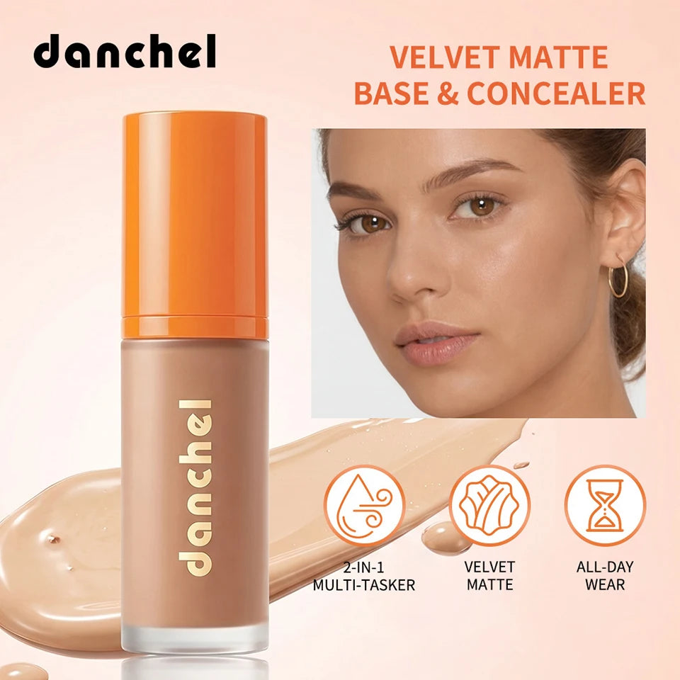 2-in-1 Velvet Matte Liquid Foundation and Concealer - 7
