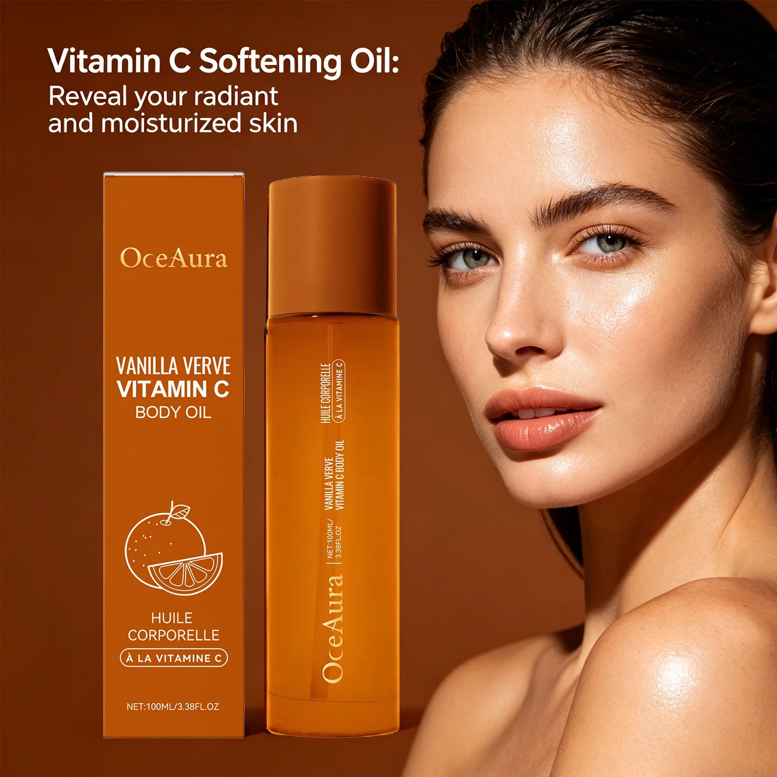 Vitamin C Brightening & Hydrating Body Oil for Dry Skin - 2