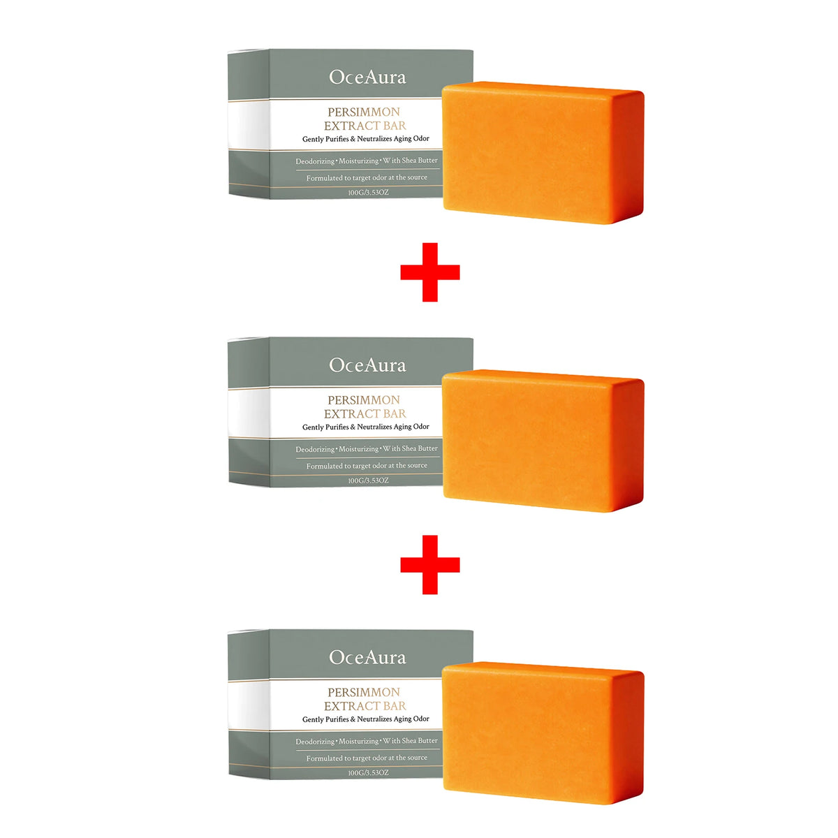 Persimmon Extract Deodorizing Body Soap for Aging Odor