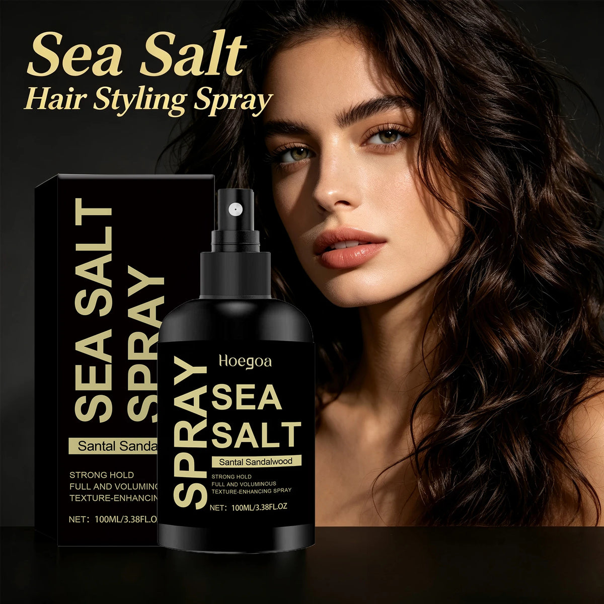Sea Salt Texturizing Hair Spray for Voluminous Beach Waves