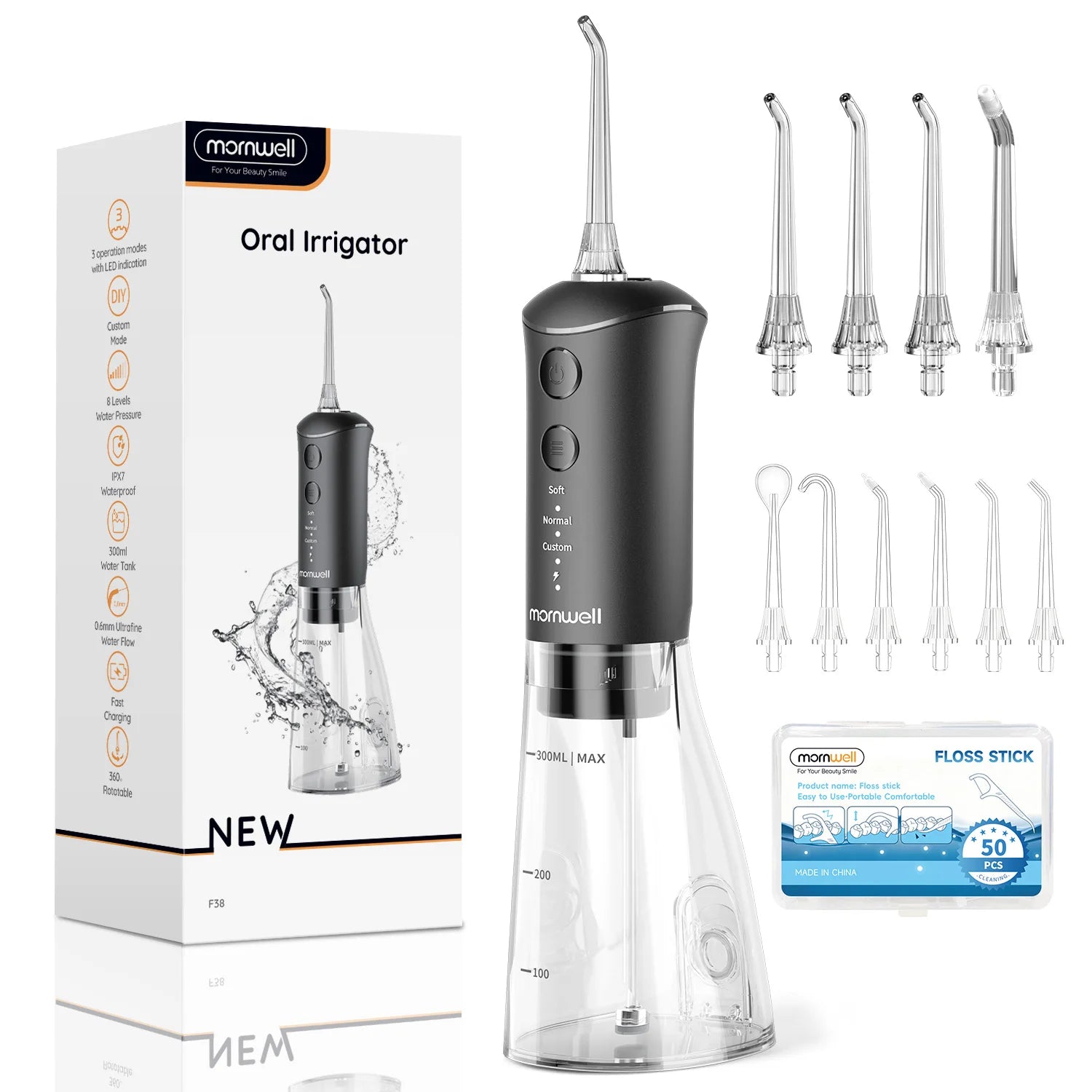 Rechargeable Portable Water Flosser for Teeth Cleaning - 17