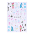 3D Christmas Cartoon Nail Art Sticker Decals