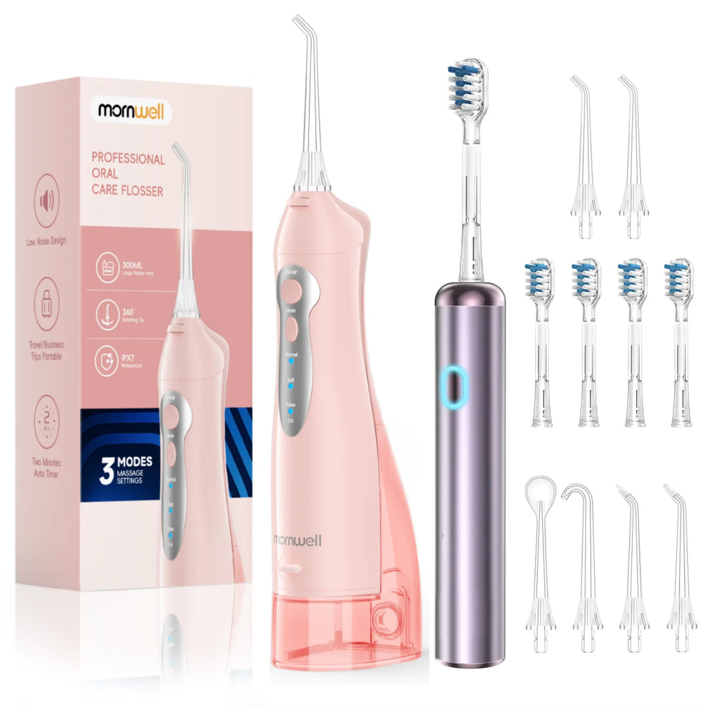 Portable Oral Irrigator and Electric Toothbrush Dental Care Set