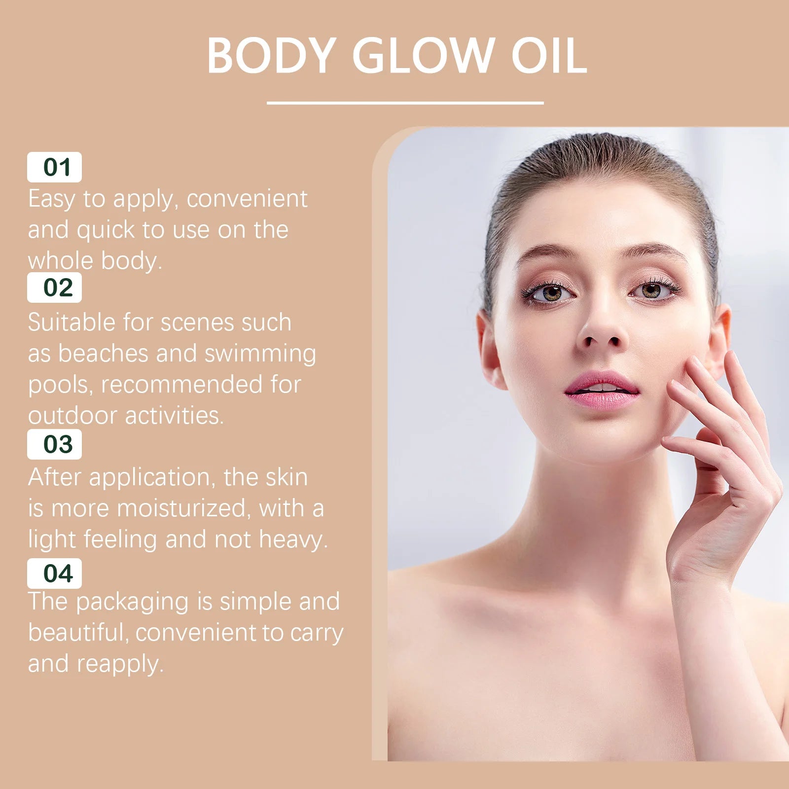 SPF 45 Shimmering Coconut Body Oil Sunscreen - 10