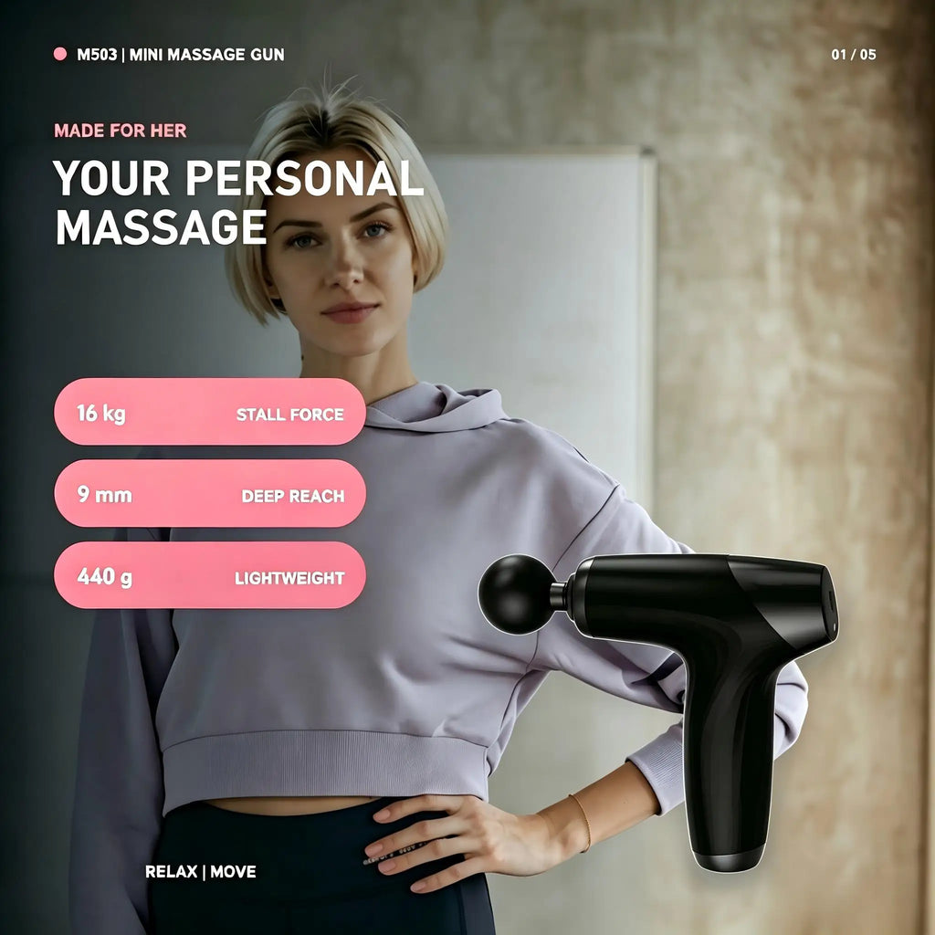 Portable Deep Tissue Percussion Muscle Massage Gun