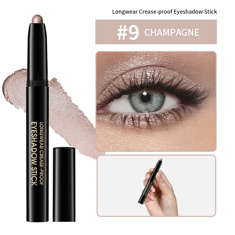 Waterproof Shimmer Pearlescent Eyeliner and Eye Brightener Pencil