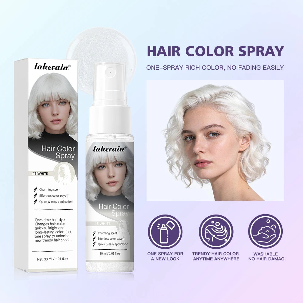 Temporary Washable Hair Color Spray for Parties and Styling - 7