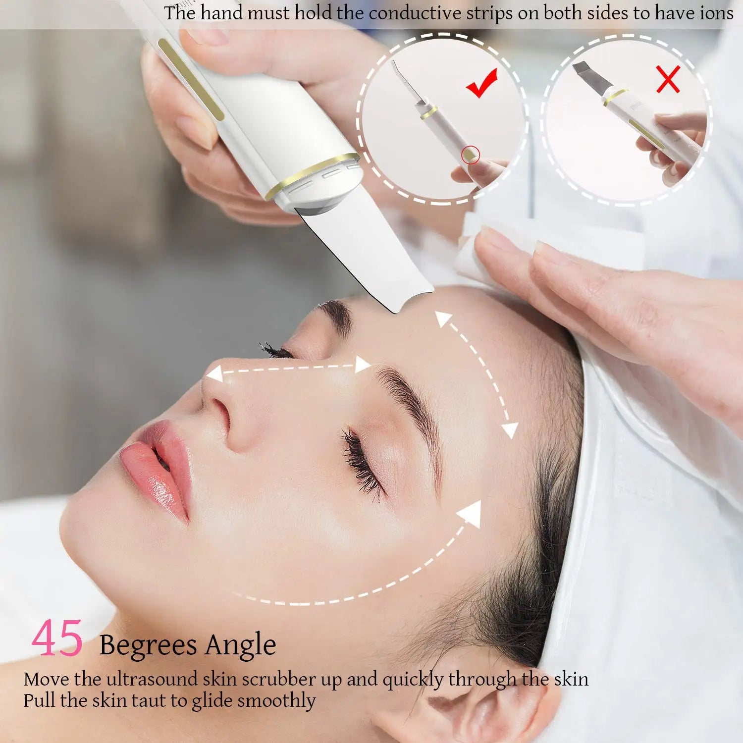 Ultrasonic Facial Skin Scrubber and Pore Cleaner Spatula - 5