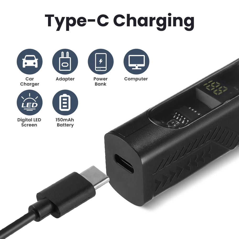 Rechargeable Electric Nose and Ear Hair Trimmer - 5