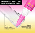 Long-Lasting Brow Lamination Styling Glue with Precision Comb