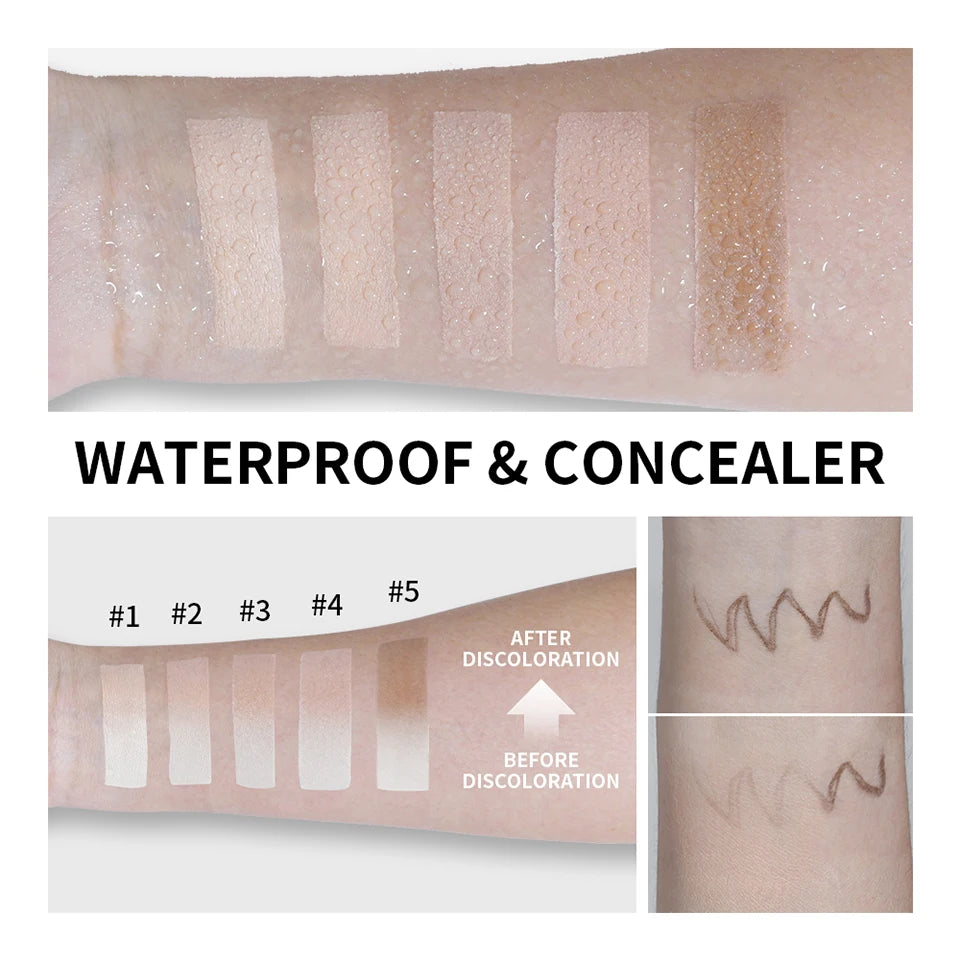 Color-Changing Foundation Stick with Detachable Blending Brush