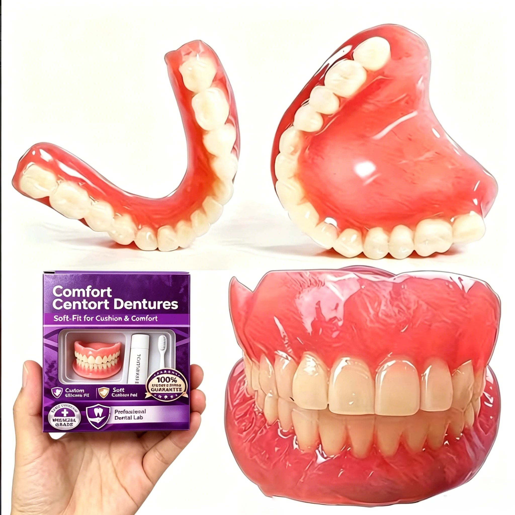 Instant Cosmetic Smile Teeth Whitening Veneers Upper and Lower Set - 2