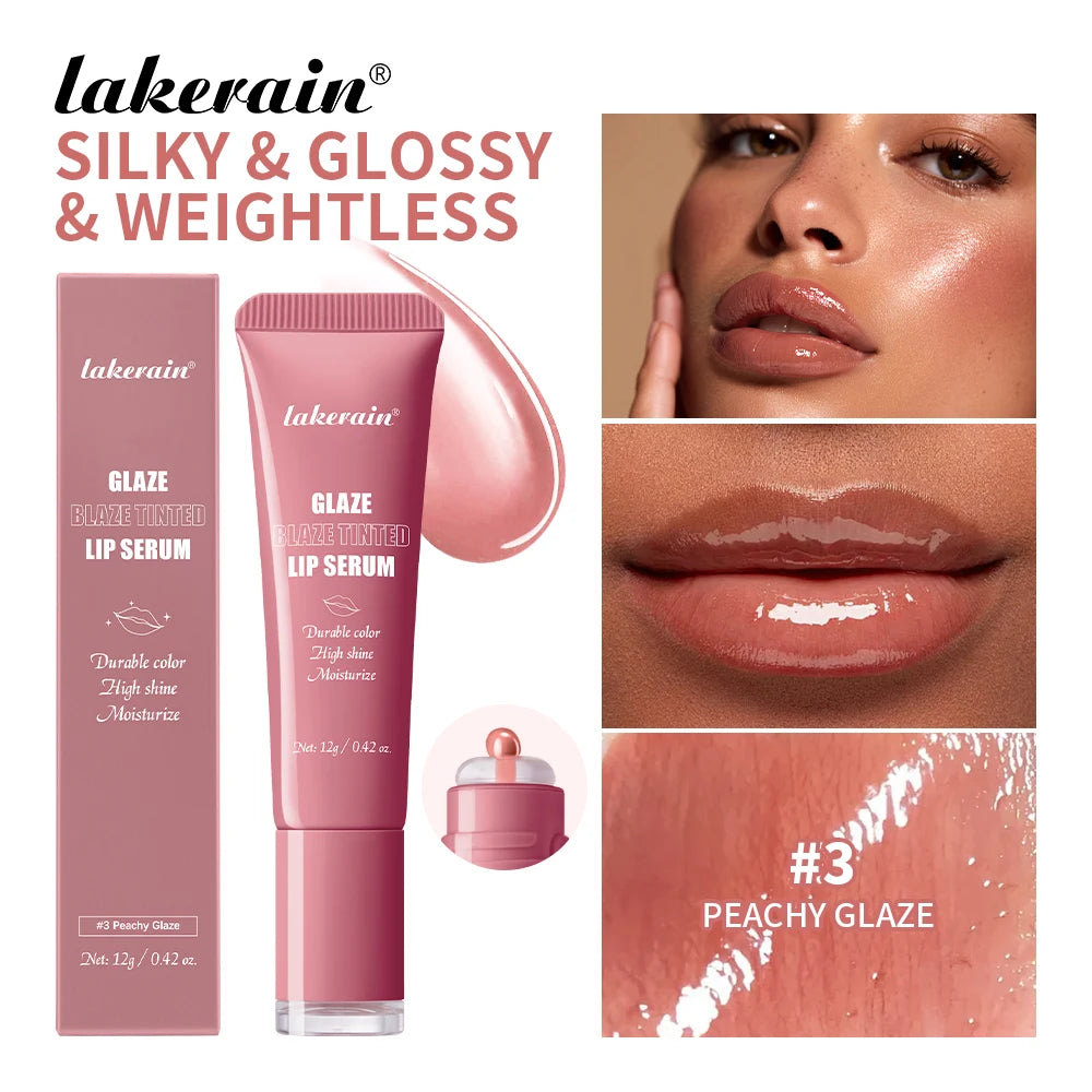 Tinted Hydrating Lip Serum for Plump Glossy Lips - 8