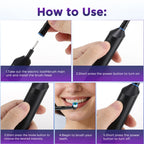 Rotating Electric Toothbrush with 5 Modes and 4 Replacement Heads