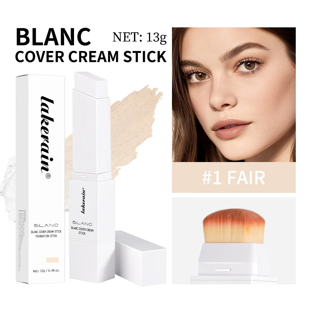 Creamy Tone-Adapting Foundation Stick with Built-in Brush