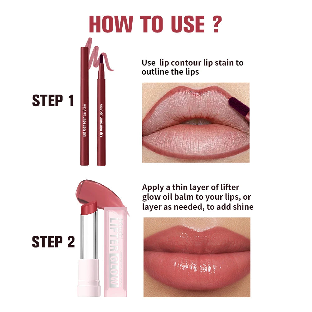 Hydrating Lip Liner and Glow Balm Makeup Kit