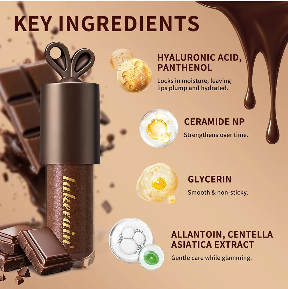 Honey and Chocolate Moisturizing Lip Gloss Set