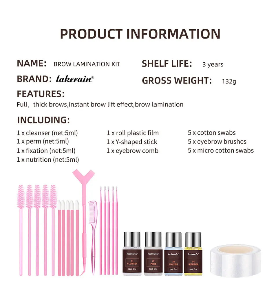 Professional Eyebrow Lamination Lifting and Shaping Kit - 14