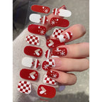 Christmas Snowflake Gel Nail Art Wraps