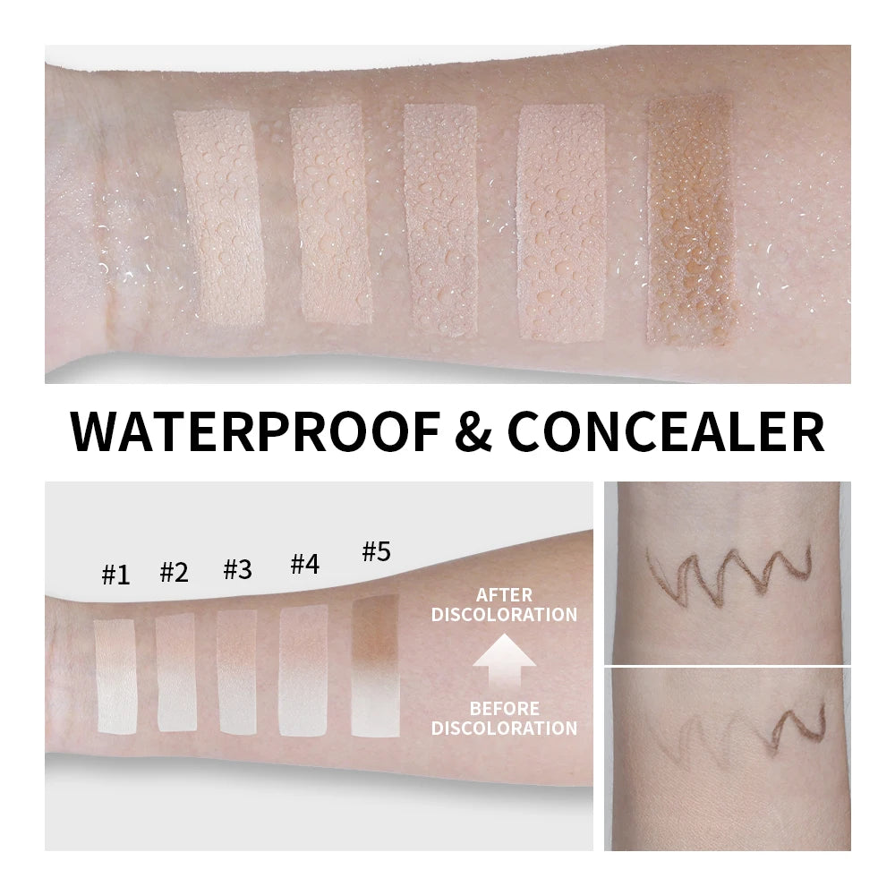 Color-Changing Foundation Stick with Detachable Blending Brush