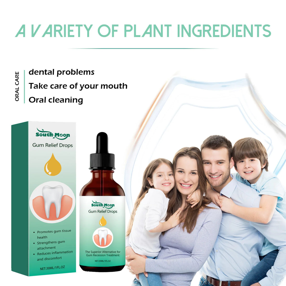 Natural Herbal Toothache and Gum Relief Drops