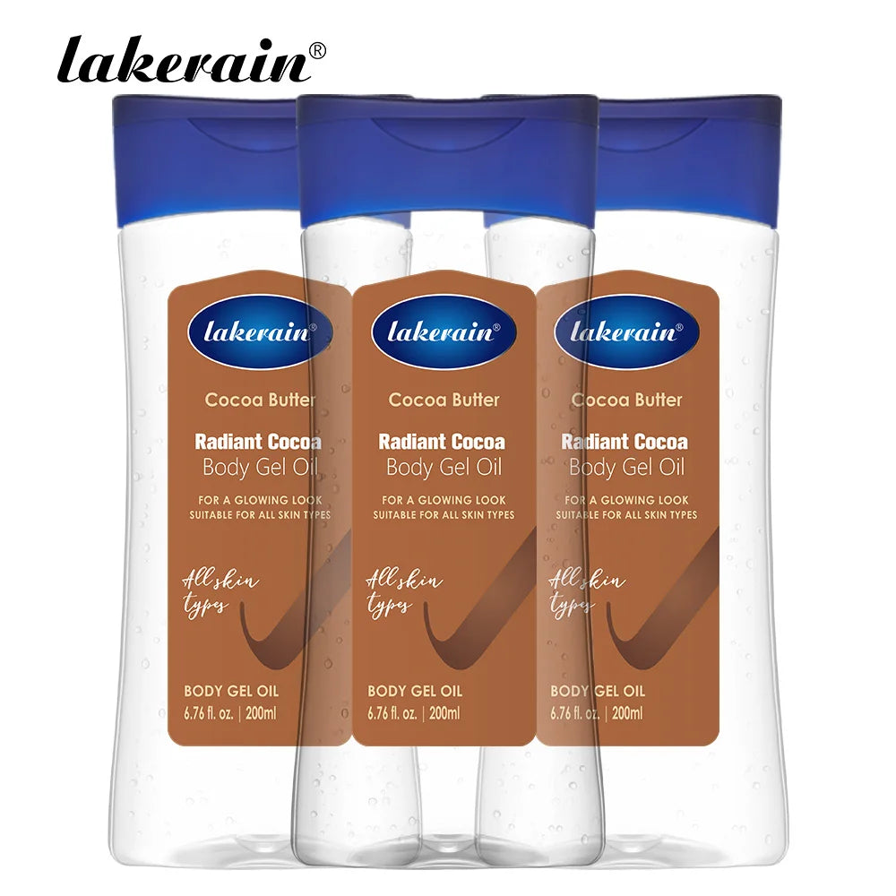 Radiant Cocoa Body Oil Gel for Deep Hydration and Glowing Skin